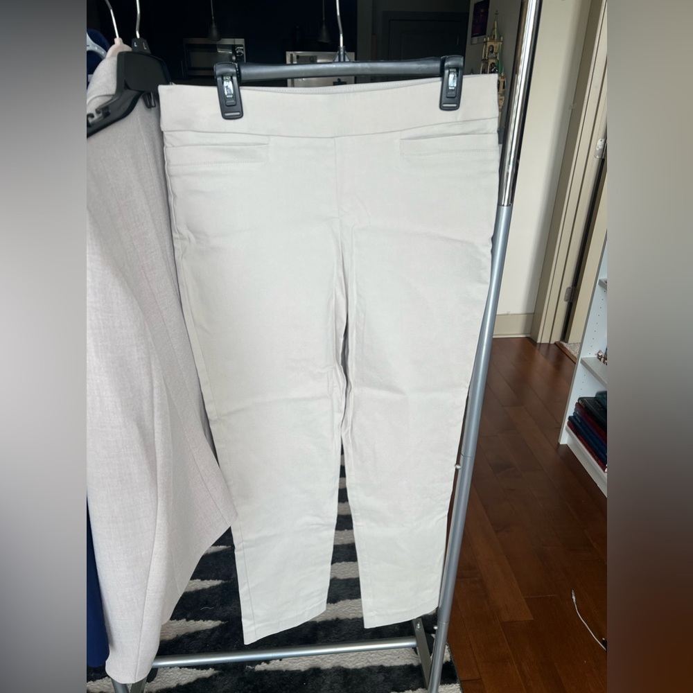 Pull On Cream Pants